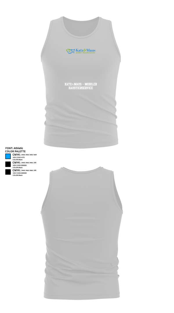 Tank Top, Katz&Maus - mobiler Haustierservice, , Teamtime, Team time, sublimation, custom sports apparel, team uniforms, spirit wear, spiritwear, sports uniforms, custom shirts, team store, custom team store, fundraiser sports, apparel fundraiser