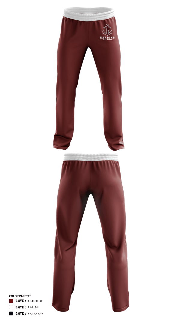 Sweatpants, Harding High School Cross Country, Cross Country, Teamtime, Team time, sublimation, custom sports apparel, team uniforms, spirit wear, spiritwear, sports uniforms, custom shirts, team store, custom team store, fundraiser sports, apparel fundraiser