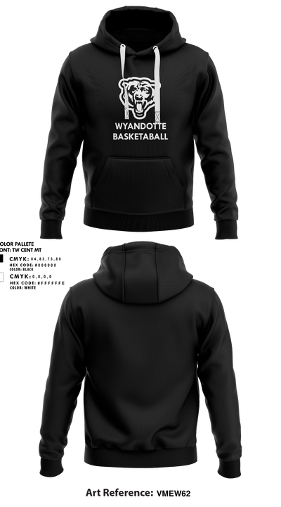 Wyandotte High School Basketball 25930806 Hoodie - 1