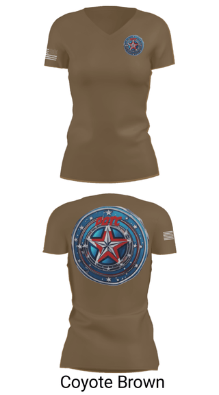 Womens Short Sleeve Vneck Shirt, Defenders of the Coast, Army, Teamtime, Team time, sublimation, custom sports apparel, team uniforms, spirit wear, spiritwear, sports uniforms, custom shirts, team store, custom team store, fundraiser sports, apparel fundraiser