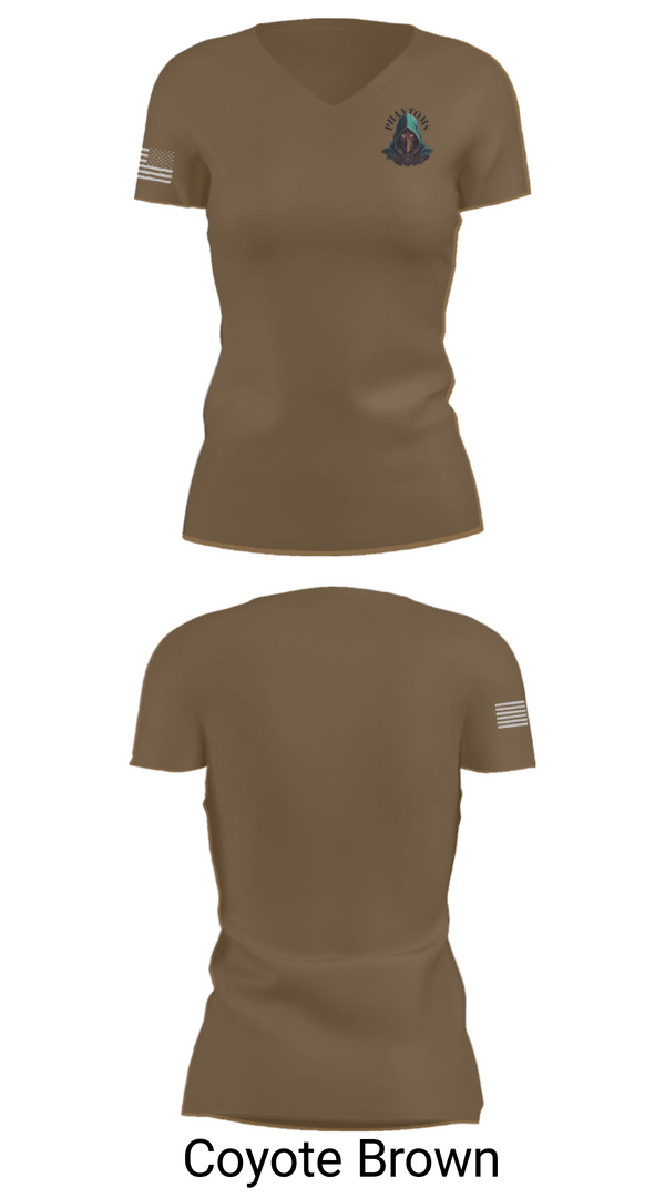 Womens Short Sleeve Vneck Shirt, 2nd Platoon Charlie Battery 5-4, Army, Teamtime, Team time, sublimation, custom sports apparel, team uniforms, spirit wear, spiritwear, sports uniforms, custom shirts, team store, custom team store, fundraiser sports, apparel fundraiser