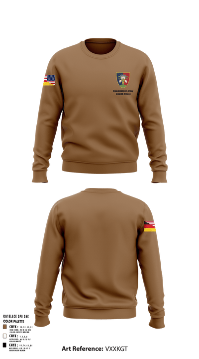 U.S. Army Health Clinic - Baumholder 42265508 Crew Neck Sweatshirt - 152