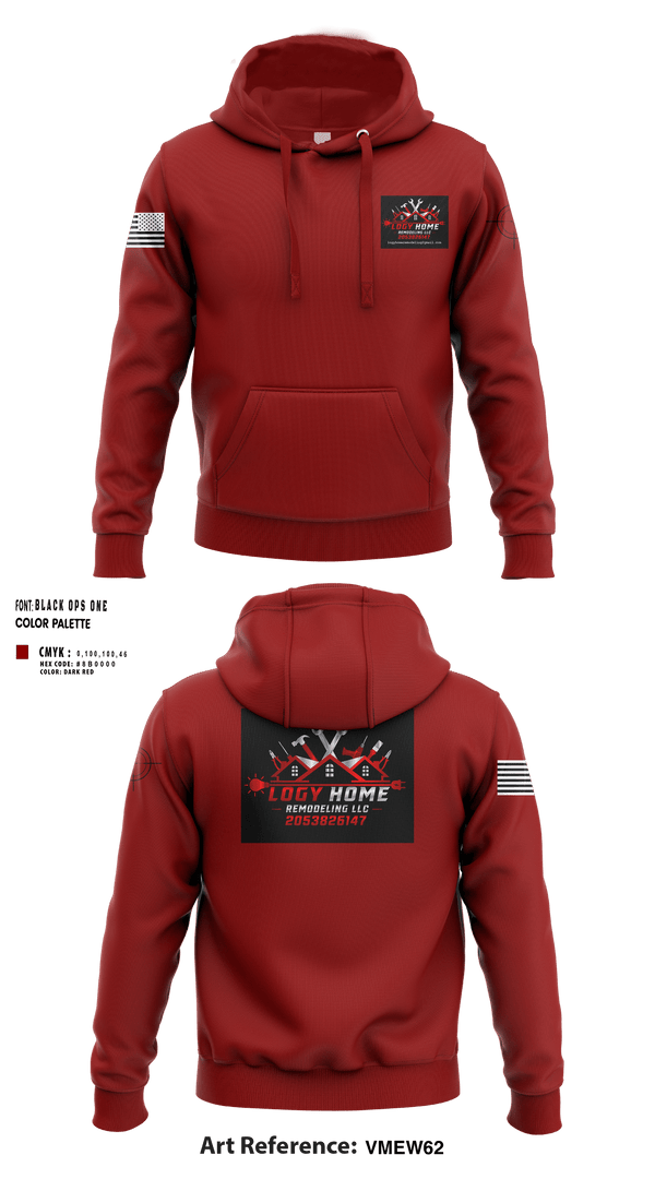 Hoodie, Logy home construction & renovation LLC, , Teamtime, Team time, sublimation, custom sports apparel, team uniforms, spirit wear, spiritwear, sports uniforms, custom shirts, team store, custom team store, fundraiser sports, apparel fundraiser