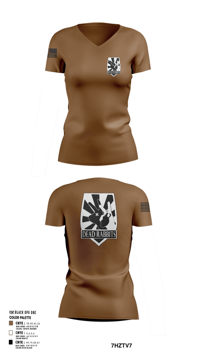 Dead Rabbits 44985647 Women's Short Sleeve V-neck Shirt - 101