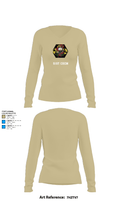 51st Chem 5478070 Women's Long Sleeve V-neck Shirt - 82