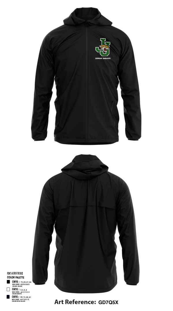 Windbreaker, Jordan Jaguars, Spirit Store, Teamtime, Team time, sublimation, custom sports apparel, team uniforms, spirit wear, spiritwear, sports uniforms, custom shirts, team store, custom team store, fundraiser sports, apparel fundraiser