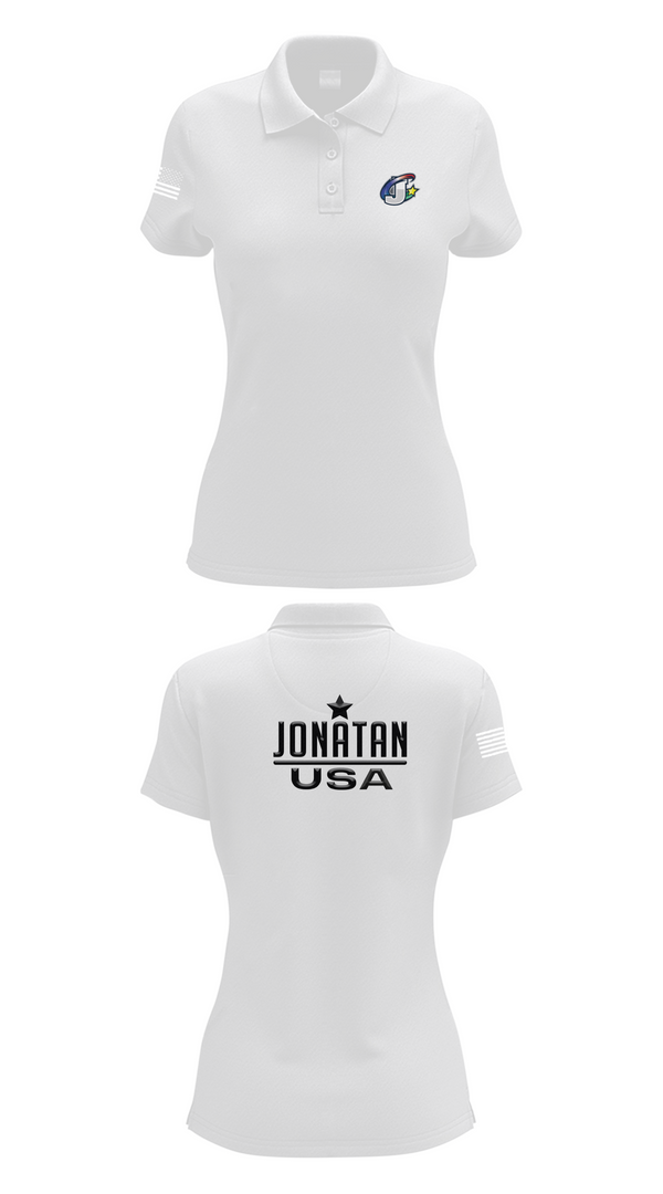 Womens Short Sleeve Performance Polo, Jonatan Usa, , Teamtime, Team time, sublimation, custom sports apparel, team uniforms, spirit wear, spiritwear, sports uniforms, custom shirts, team store, custom team store, fundraiser sports, apparel fundraiser