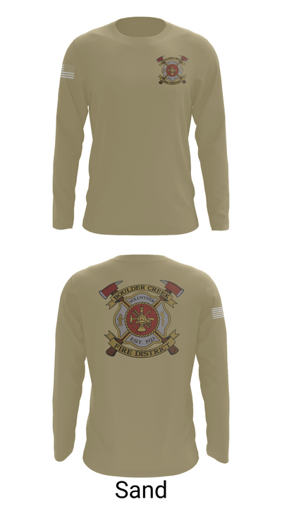 Boulder creek fire 92680239 Long Sleeve Performance Shirt 86