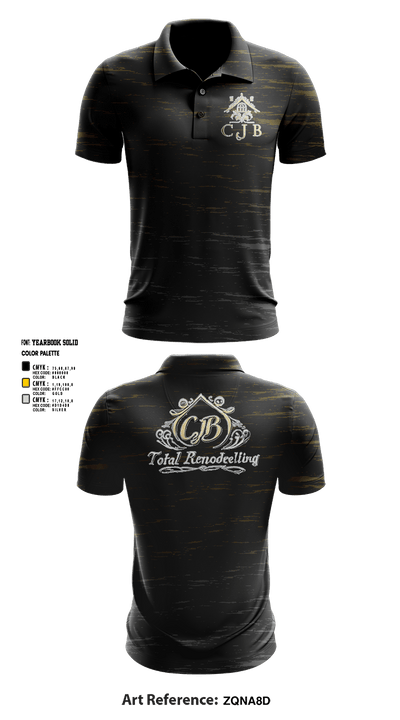 CJB total remodeling llc 19871343 Short Sleeve Performance Polo - 1