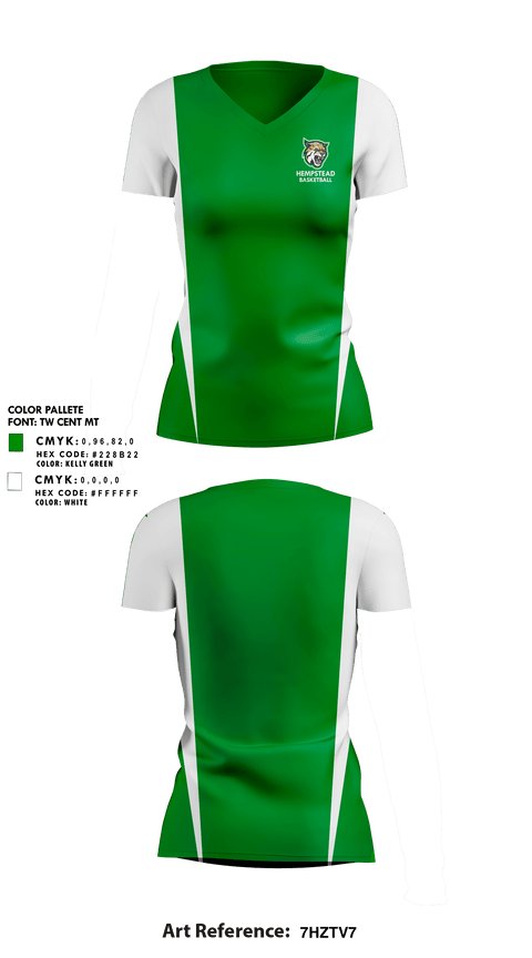 Womens Short Sleeve Vneck Shirt, Hempstead Middle School Basketball, Women's Basketball, Teamtime, Team time, sublimation, custom sports apparel, team uniforms, spirit wear, spiritwear, sports uniforms, custom shirts, team store, custom team store, fundraiser sports, apparel fundraiser