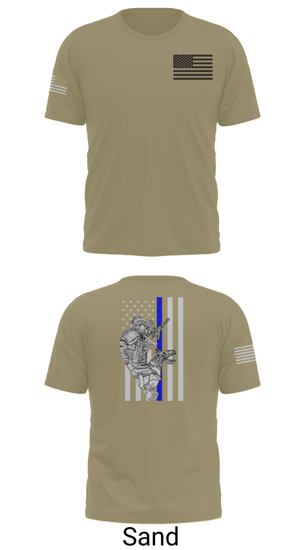 Old School Cotton Feel Shirt, 904th MP Det Military Working Dog, Army, Teamtime, Team time, sublimation, custom sports apparel, team uniforms, spirit wear, spiritwear, sports uniforms, custom shirts, team store, custom team store, fundraiser sports, apparel fundraiser