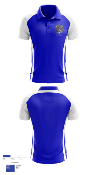 Short Sleeve Performance Polo, Anthony Wayne Youth Tackle Football League, Football, Teamtime, Team time, sublimation, custom sports apparel, team uniforms, spirit wear, spiritwear, sports uniforms, custom shirts, team store, custom team store, fundraiser sports, apparel fundraiser