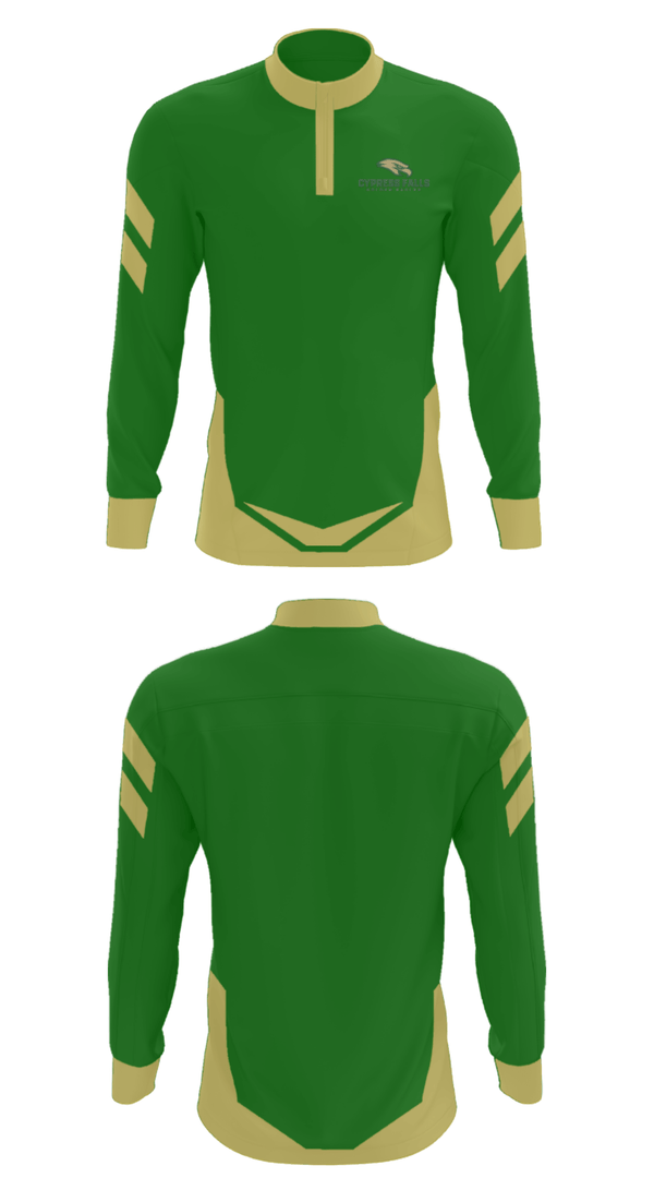 Quarter Zip Jacket, Cypress Falls High School Track, Track & Field, Teamtime, Team time, sublimation, custom sports apparel, team uniforms, spirit wear, spiritwear, sports uniforms, custom shirts, team store, custom team store, fundraiser sports, apparel fundraiser