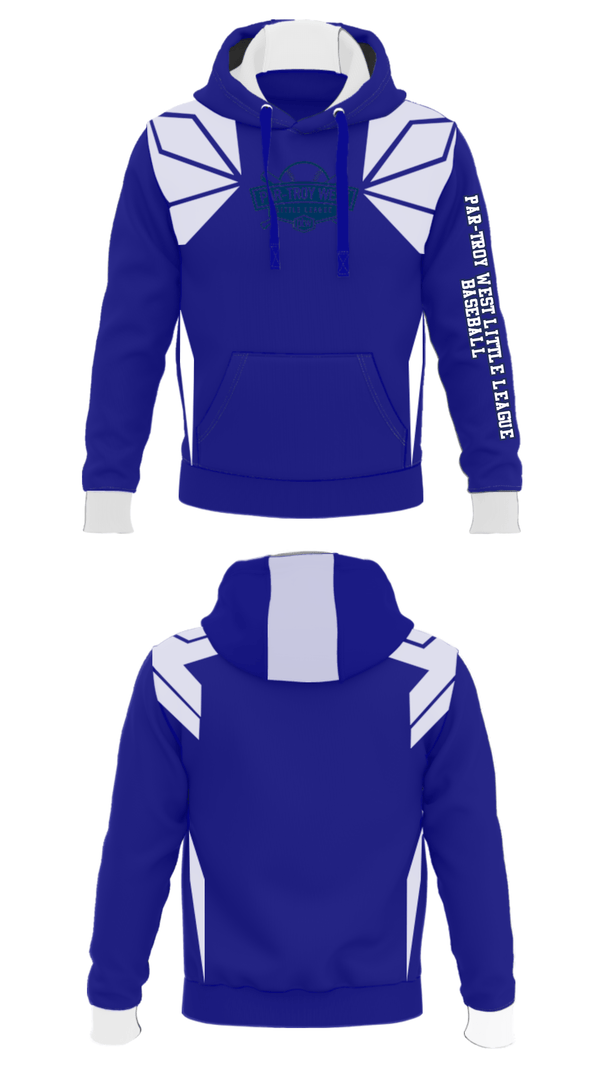 Hoodie, Par-Troy West Little League Baseball, Baseball, Teamtime, Team time, sublimation, custom sports apparel, team uniforms, spirit wear, spiritwear, sports uniforms, custom shirts, team store, custom team store, fundraiser sports, apparel fundraiser