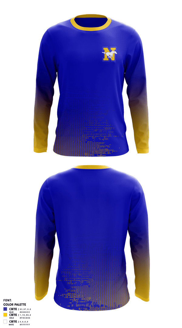 Long Sleeve Performance Shirt, Norwood High School Football, Football, Teamtime, Team time, sublimation, custom sports apparel, team uniforms, spirit wear, spiritwear, sports uniforms, custom shirts, team store, custom team store, fundraiser sports, apparel fundraiser