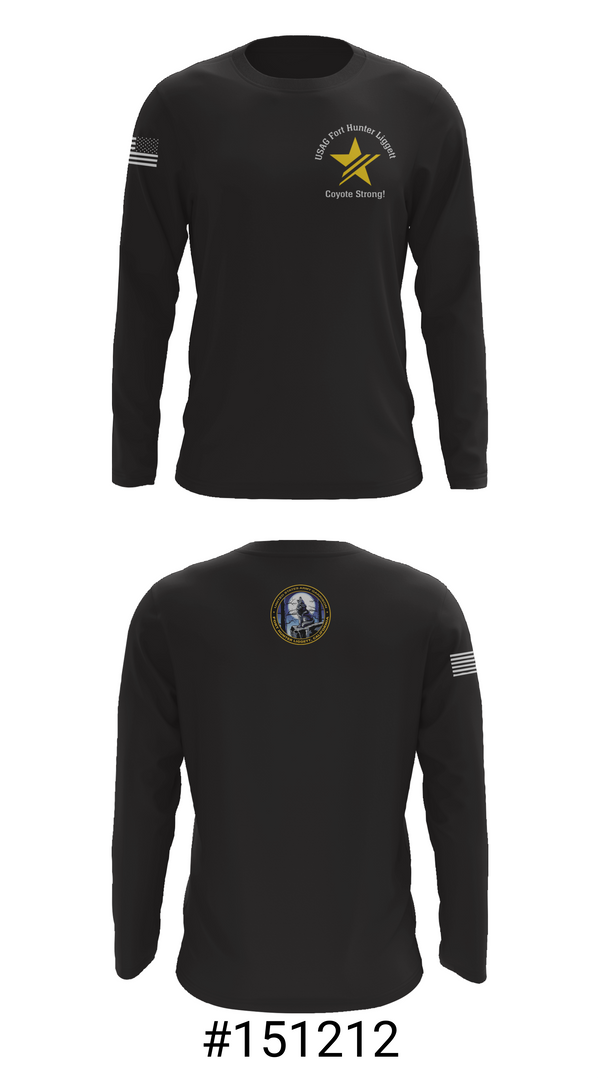 Long Sleeve Performance Shirt, USAG Fort Hunter Liggett, Army, Teamtime, Team time, sublimation, custom sports apparel, team uniforms, spirit wear, spiritwear, sports uniforms, custom shirts, team store, custom team store, fundraiser sports, apparel fundraiser
