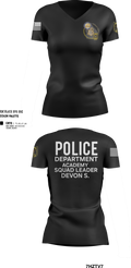 Police Department Academy 4041220 Women's Short Sleeve V-neck Shirt - 27