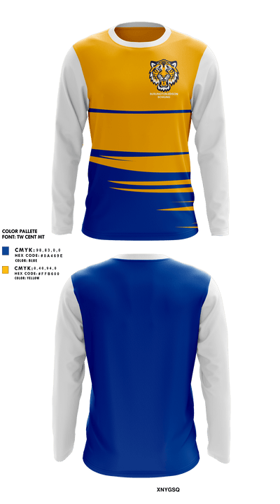 Burlington-Edison High School Bowling 12487564 Long Sleeve Performance Shirt 1
