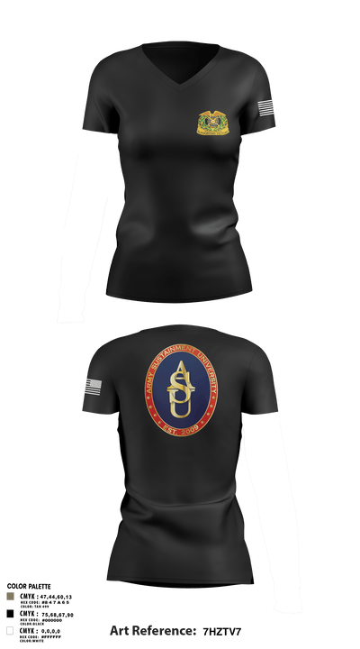 ALC 55179644 Women's Short Sleeve V-neck Shirt - 6
