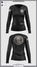 Philadelphia Police Counter Terrorism Operations 96724572 Women's Long Sleeve V-neck Shirt - 1