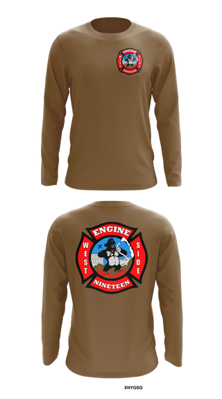 Long Sleeve Performance Shirt, Station 19, Fire Department, Teamtime, Team time, sublimation, custom sports apparel, team uniforms, spirit wear, spiritwear, sports uniforms, custom shirts, team store, custom team store, fundraiser sports, apparel fundraiser