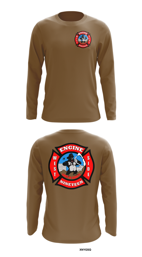 Long Sleeve Performance Shirt, Station 19, Fire Department, Teamtime, Team time, sublimation, custom sports apparel, team uniforms, spirit wear, spiritwear, sports uniforms, custom shirts, team store, custom team store, fundraiser sports, apparel fundraiser