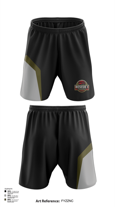 Rescue 1 transportation 42702485 Athletic Shorts With Pockets - 119