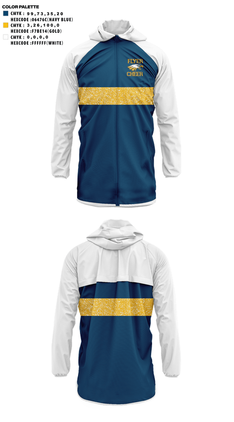 Windbreaker, Franklin County High School Cheer, Cheer, Teamtime, Team time, sublimation, custom sports apparel, team uniforms, spirit wear, spiritwear, sports uniforms, custom shirts, team store, custom team store, fundraiser sports, apparel fundraiser