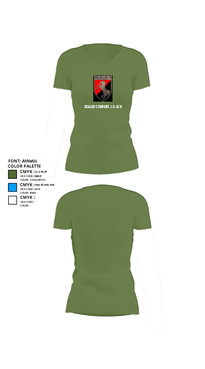 Dealer Company, 1/11 ACR 26717697 Women's Short Sleeve V-neck Shirt - 44