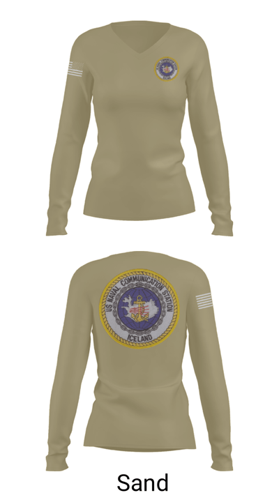 NAVCOMSTA Iceland 85823071 Women's Long Sleeve V-neck Shirt - 92