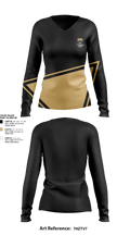 Cullman Middle School Band 2332781 Women's Long Sleeve V-neck Shirt - 1