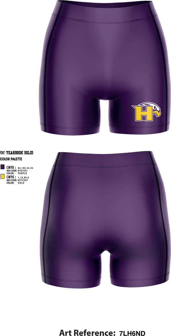 Womens Compression Shorts, Hanford High School Volleyball, Women's Volleyball, Teamtime, Team time, sublimation, custom sports apparel, team uniforms, spirit wear, spiritwear, sports uniforms, custom shirts, team store, custom team store, fundraiser sports, apparel fundraiser