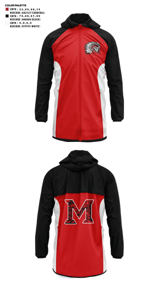 Windbreaker, Mcloud High School Cheer, Cheer, Teamtime, Team time, sublimation, custom sports apparel, team uniforms, spirit wear, spiritwear, sports uniforms, custom shirts, team store, custom team store, fundraiser sports, apparel fundraiser