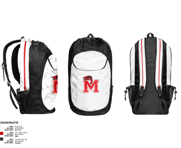 Gear Bag, Morrison High School Basketball, Women's Basketball, Teamtime, Team time, sublimation, custom sports apparel, team uniforms, spirit wear, spiritwear, sports uniforms, custom shirts, team store, custom team store, fundraiser sports, apparel fundraiser