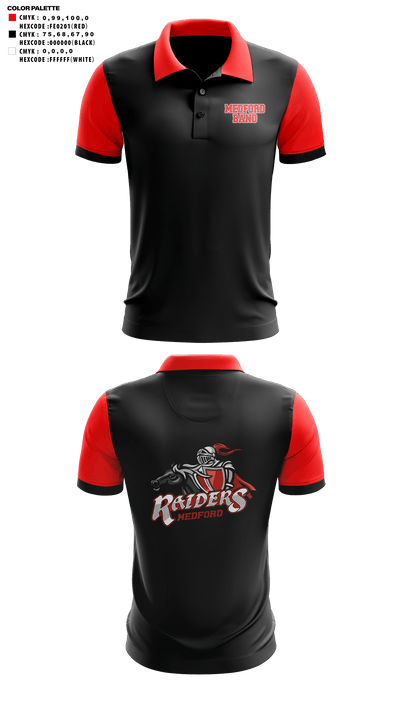 Medford Area Senior High School Band 54149175 Short Sleeve Performance Polo - 41
