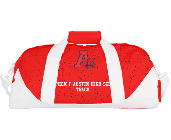 Duffle Bag, Stephen F Austin High School Track, Track & Field, Teamtime, Team time, sublimation, custom sports apparel, team uniforms, spirit wear, spiritwear, sports uniforms, custom shirts, team store, custom team store, fundraiser sports, apparel fundraiser