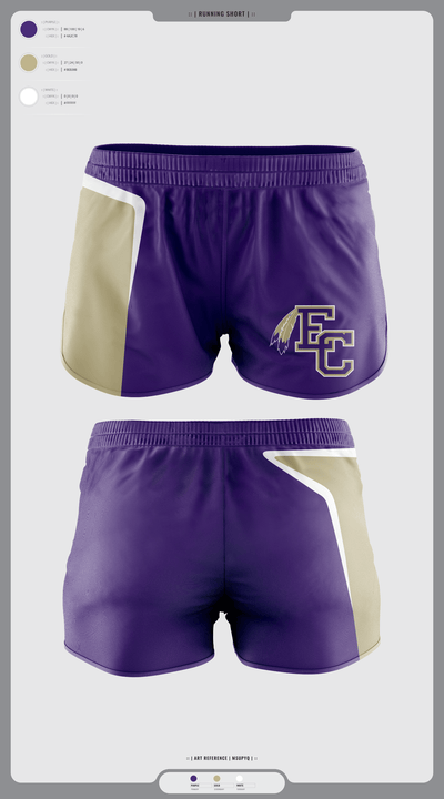 East Coweta High School Wrestling 50868332 Women's Shorts - 1