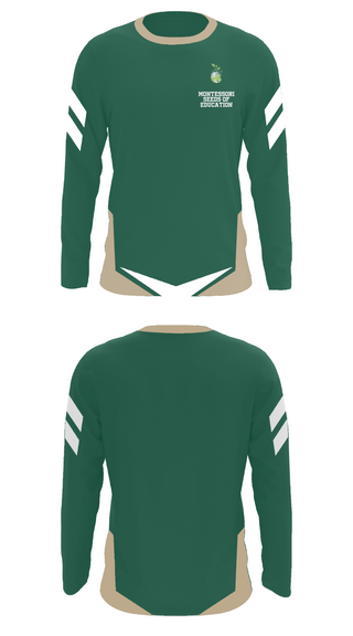 Long Sleeve Performance Shirt, Montessori Seeds Of Education, Spirit Store, Teamtime, Team time, sublimation, custom sports apparel, team uniforms, spirit wear, spiritwear, sports uniforms, custom shirts, team store, custom team store, fundraiser sports, apparel fundraiser