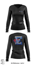 Estacado High School Cheer 9310800 Women's Long Sleeve V-neck Shirt - 43