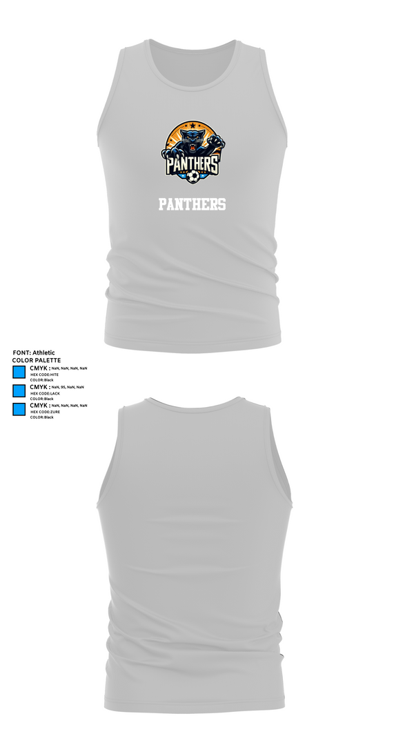 Tank Top, Panthers, Men's Soccer, Teamtime, Team time, sublimation, custom sports apparel, team uniforms, spirit wear, spiritwear, sports uniforms, custom shirts, team store, custom team store, fundraiser sports, apparel fundraiser