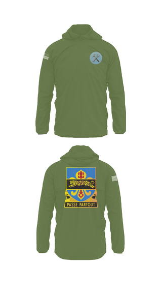 Windbreaker, HHD, 415th Military Intelligence Battalion, National Guard, Teamtime, Team time, sublimation, custom sports apparel, team uniforms, spirit wear, spiritwear, sports uniforms, custom shirts, team store, custom team store, fundraiser sports, apparel fundraiser