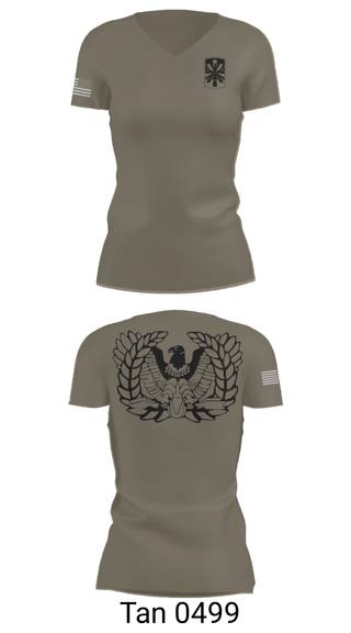 Womens Short Sleeve Vneck Shirt, 2/43 ADA, Army, Teamtime, Team time, sublimation, custom sports apparel, team uniforms, spirit wear, spiritwear, sports uniforms, custom shirts, team store, custom team store, fundraiser sports, apparel fundraiser
