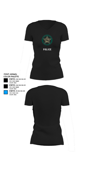Women's Short Sleeve Vneck Shirt, BSO Explorers, Police, Teamtime, Team time, sublimation, custom sports apparel, team uniforms, spirit wear, spiritwear, sports uniforms, custom shirts, team store, custom team store, fundraiser sports, apparel fundraiser
