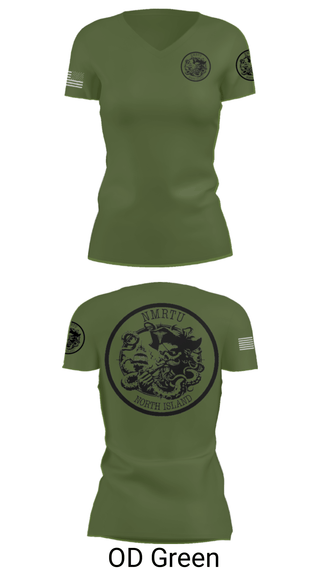 Women's Short Sleeve Vneck Shirt, USS MAKIN ISLAND, Navy, Teamtime, Team time, sublimation, custom sports apparel, team uniforms, spirit wear, spiritwear, sports uniforms, custom shirts, team store, custom team store, fundraiser sports, apparel fundraiser