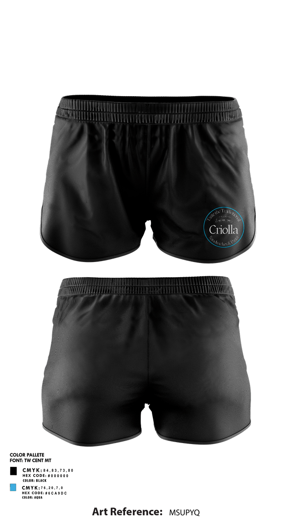 Womens Shorts, Criolla Sandwich & Pasta, , Teamtime, Team time, sublimation, custom sports apparel, team uniforms, spirit wear, spiritwear, sports uniforms, custom shirts, team store, custom team store, fundraiser sports, apparel fundraiser