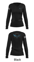 Royal Motors 74225673 Women's Long Sleeve V-neck Shirt -1 35
