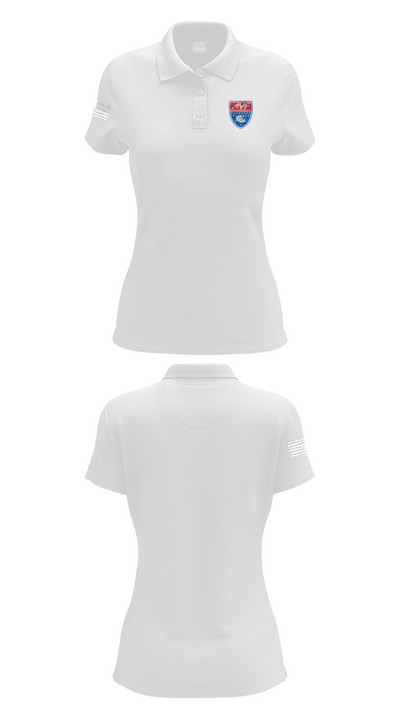 American Youth Football & Cheer 12782667 Women's Short Sleeve Performance Polo  - 17