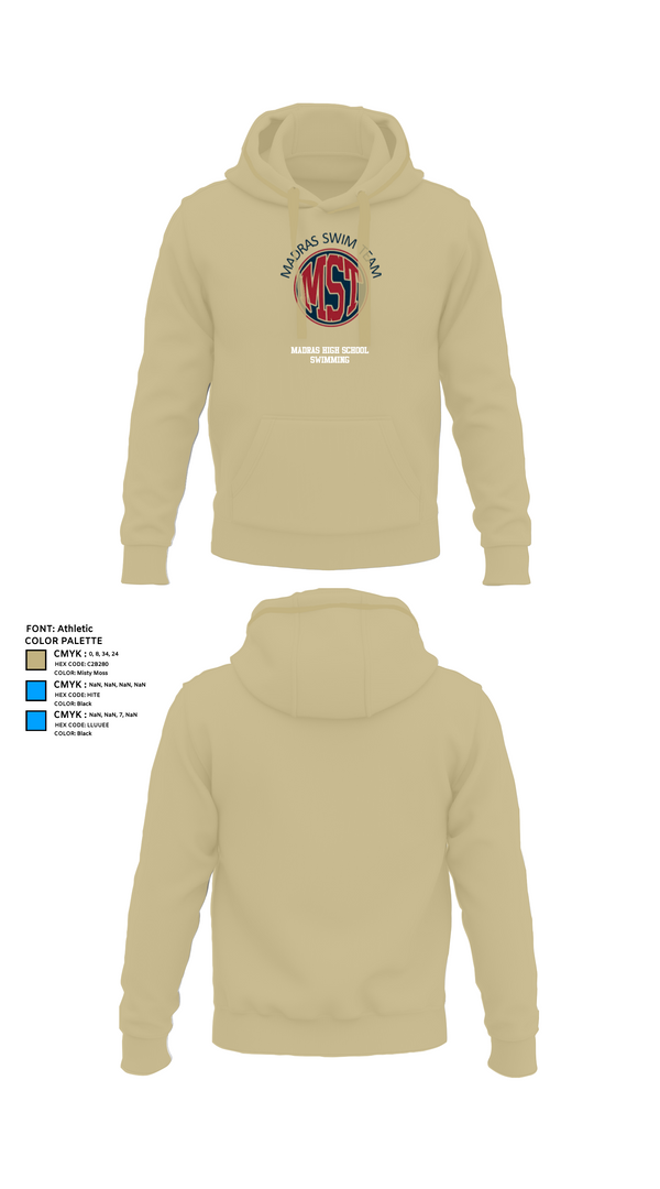 Hoodie, Madras High School Swimming, Swimming, Teamtime, Team time, sublimation, custom sports apparel, team uniforms, spirit wear, spiritwear, sports uniforms, custom shirts, team store, custom team store, fundraiser sports, apparel fundraiser
