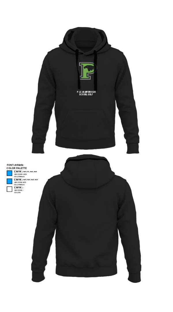 Hoodie, Pleasanton High School Golf, Golf, Teamtime, Team time, sublimation, custom sports apparel, team uniforms, spirit wear, spiritwear, sports uniforms, custom shirts, team store, custom team store, fundraiser sports, apparel fundraiser
