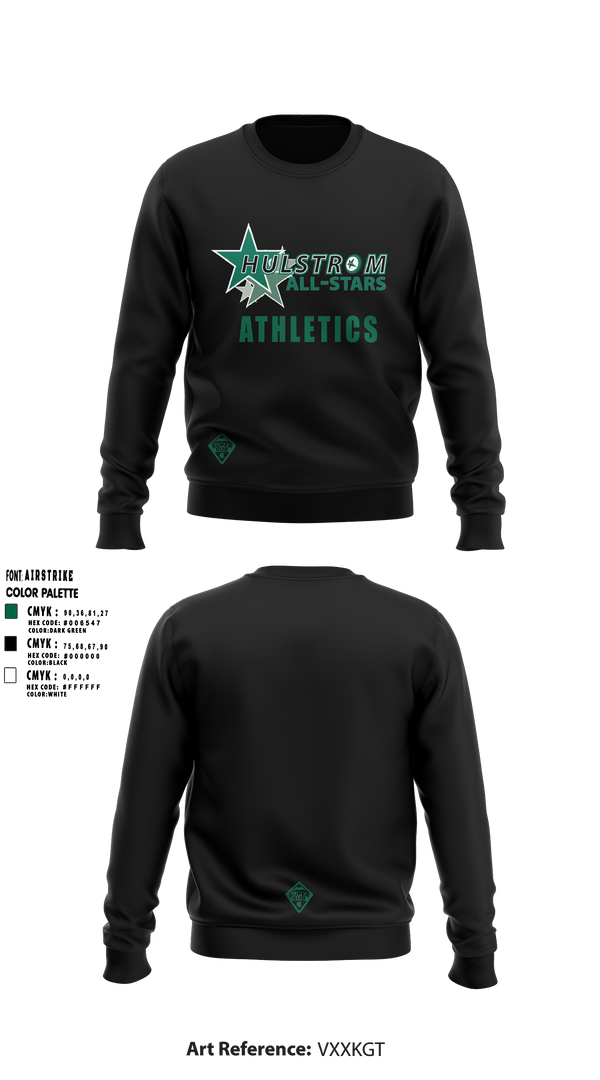 Crew Neck Sweatshirt, Hulstrom Middle School, Spirit Store, Teamtime, Team time, sublimation, custom sports apparel, team uniforms, spirit wear, spiritwear, sports uniforms, custom shirts, team store, custom team store, fundraiser sports, apparel fundraiser